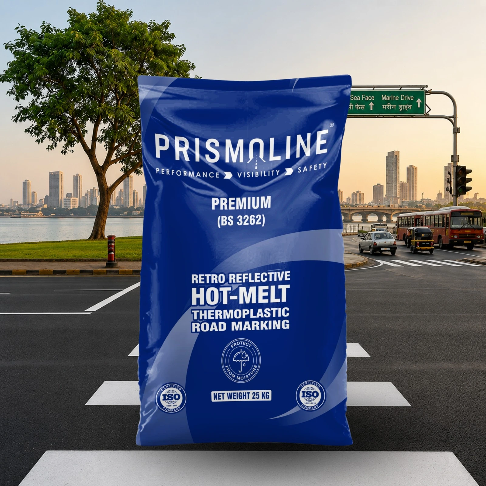 Premium Thermoplastic Road Marking Paint BS 3262 Compliant