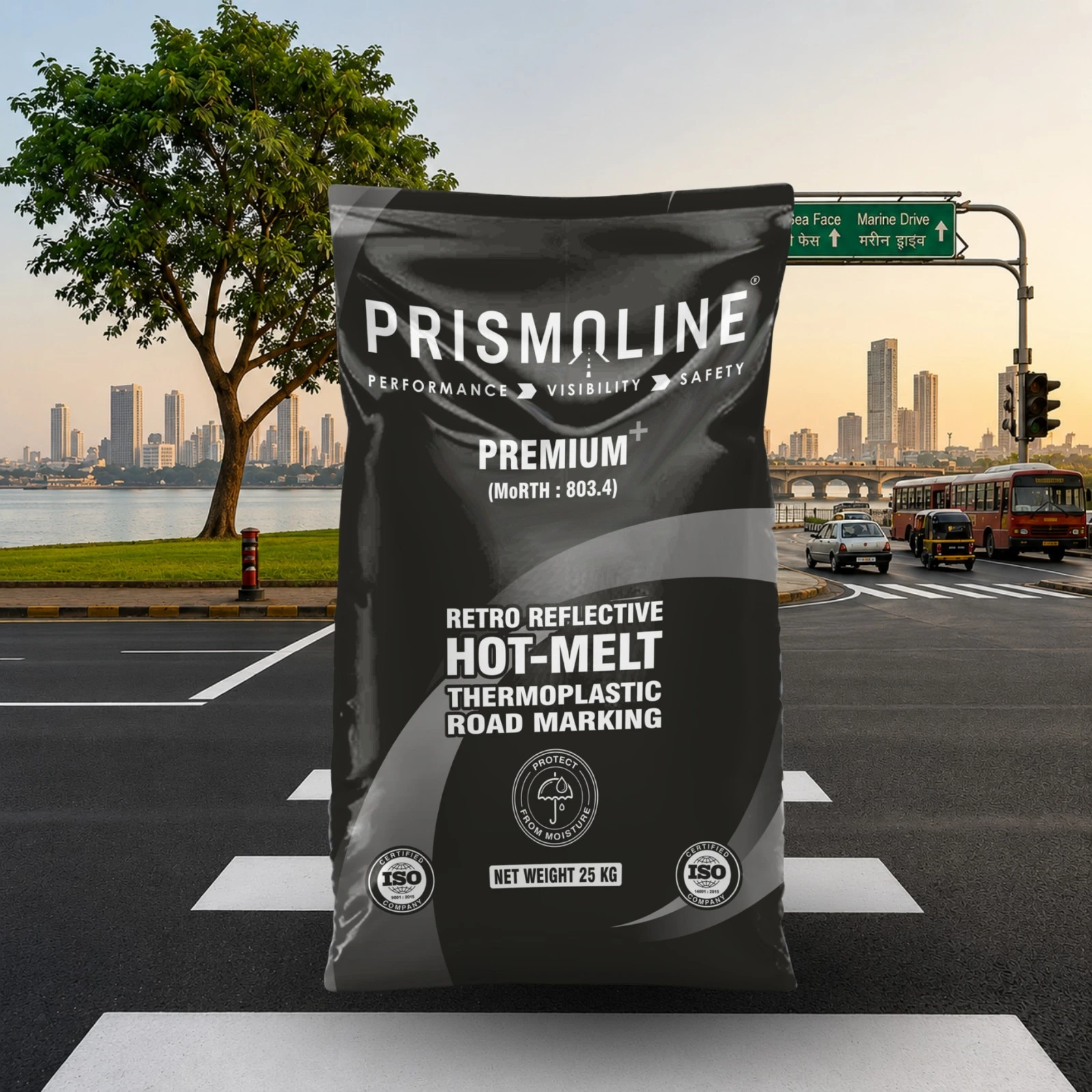 Premium Thermoplastic Road Marking Paint MoRTH 803.4